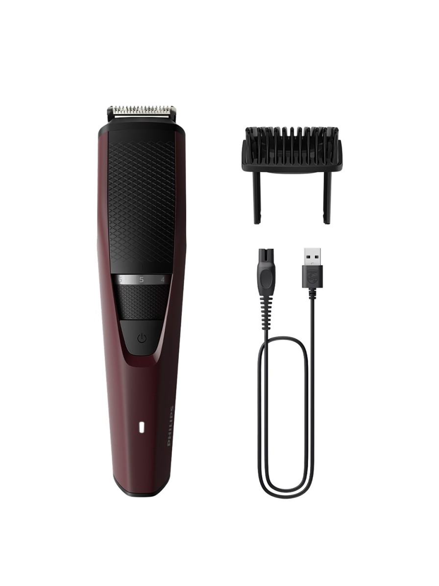 Men Philips Trimmers | Buy Philips Bt3301/30 Series 3000 Beard Trimmer With Lift & Trim Technology Maroon - Personal Care For Men