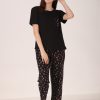 Women Masha Sleepwear & Loungewear | Buy Masha Women Pink & Black Pure Cotton Night Suit - Apparel For Women