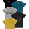 Kids BAESD T-Shirts | Buy Baesd Boys Pack Of 5 Typography Printed Round Neck Short Sleeves Tshirts - Apparel For Boys