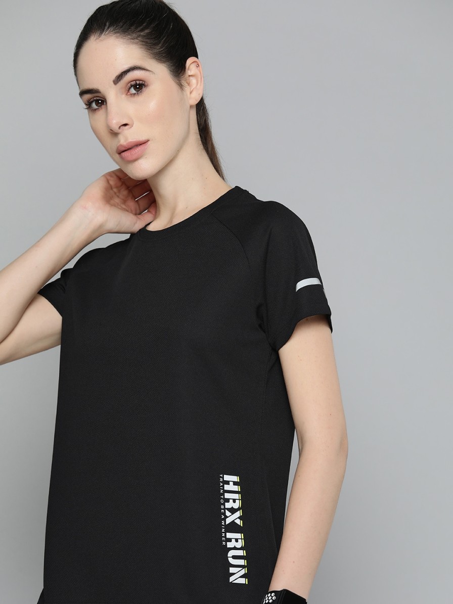 Women HRX by Hrithik Roshan Tshirts | Buy Hrx By Hrithik Roshan Women Typography Printed T Shirt - Apparel For Women