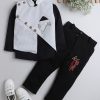 Kids DKGF FASHION Party Wear | Buy Dkgf Fashion Boys White & Black Shirt With Trousers - Apparel For Boys