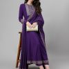 Women Khushal K Kurtas & Suits | Buy Khushal K Ethnic Motifs Embroidered Sequined Kurta With Palazzos & Dupatta - Apparel For Women