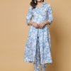 Women SkyaSia Kurtas & Suits | Buy Skyasia Floral Printed Regular Pure Cotton Kurta With Trousers - Apparel For Women