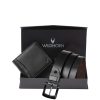 Men WildHorn Accessory Gift Sets | Buy Wildhorn Men Black Textured Pure Genuine Leather Accessory Gift Set - Accessories For Men