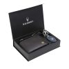 Men WildHorn Accessory Gift Sets | Buy Wildhorn Men Black & Blue Rfid Protected Genuine Leather Accessory Gift Set - Accessories For Men