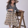 Kids Sangria Dresses | Buy Sangria Girls Floral Printed Cotton A Line Dress With Jacket - Apparel For Girls