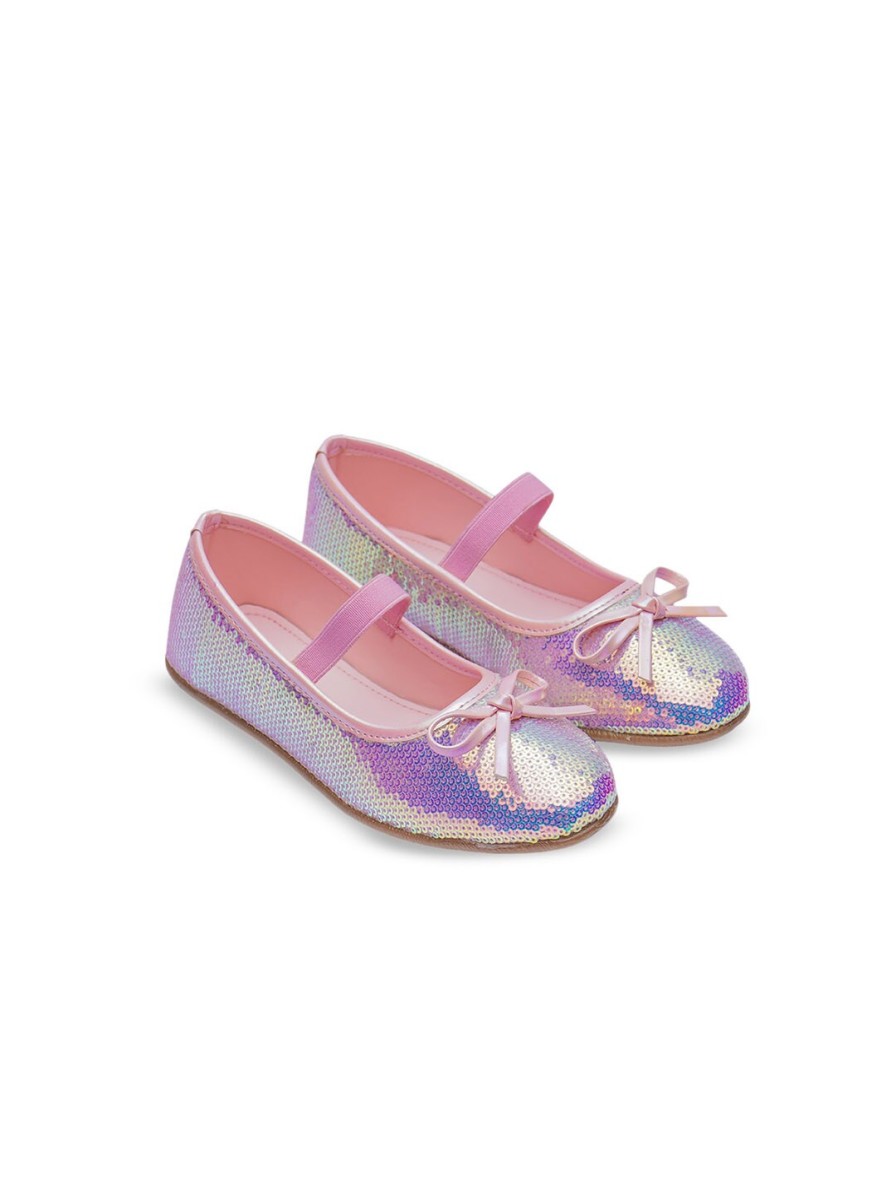 Kids BOYZ N GALZ Party Wear | Buy Boyz N Galz Girls Bow Embellished Ballerinas - Footwear For Girls