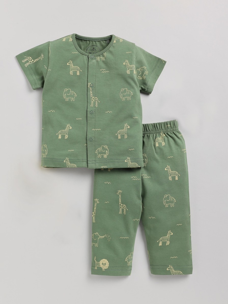 Kids Clt.s Innerwear & Sleepwear | Buy Clt.S Kids Conversational Printed Pure Cotton Night Suit - Apparel For Unisex Kids