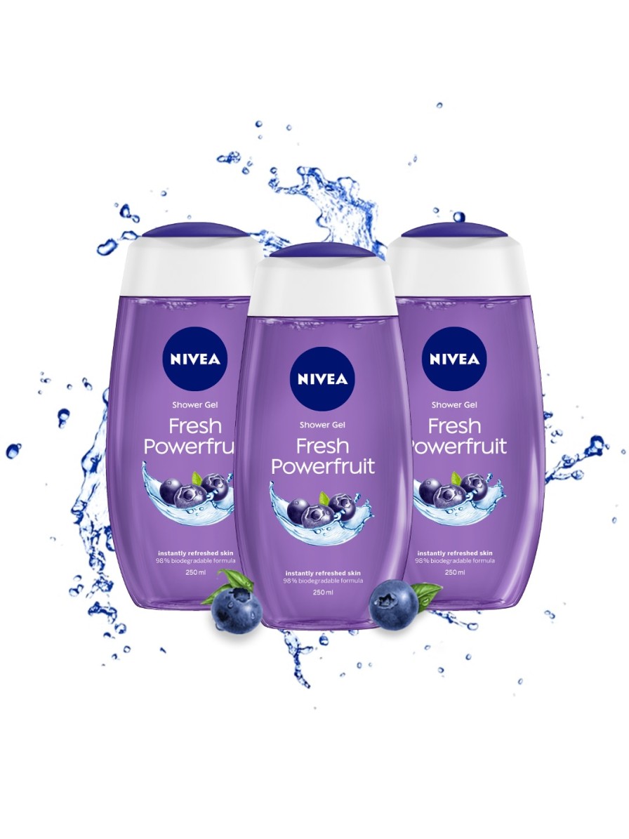 Women Nivea Skincare | Buy Nivea Women Set Of 3 Fresh Powerfruit Care Shower Body Wash - Personal Care For Women