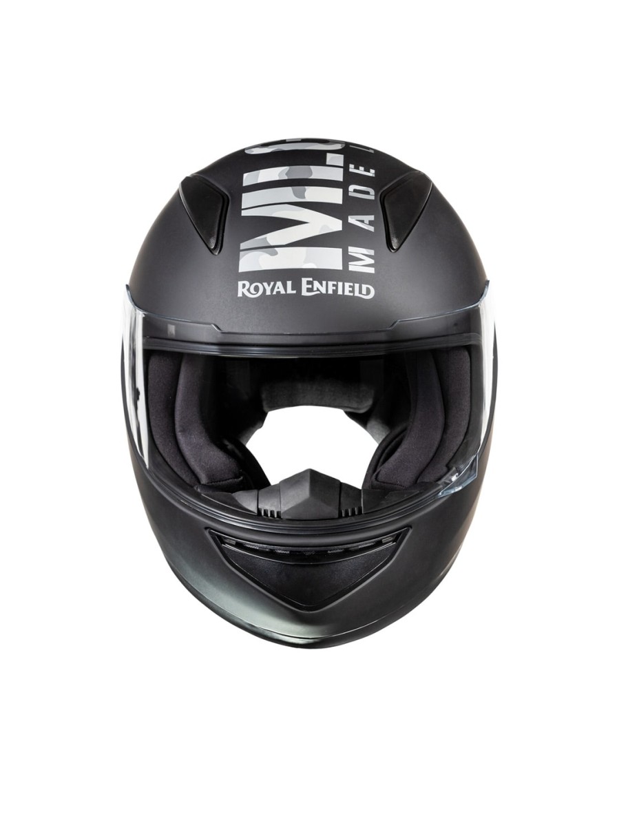 Men Royal Enfield Helmets | Buy Royal Enfield Black & White Graphic Printed Full Face Helmet - Accessories For Unisex