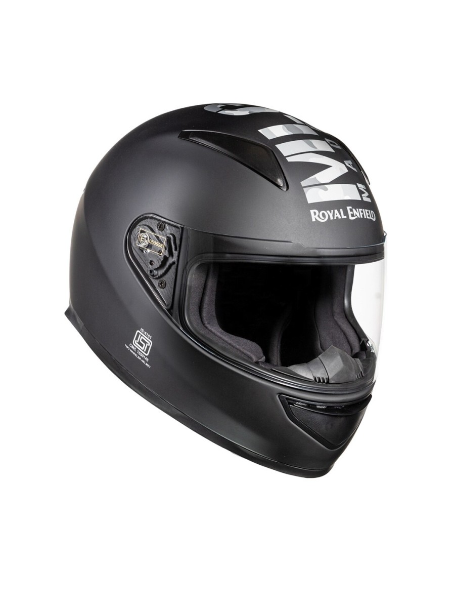 Men Royal Enfield Helmets | Buy Royal Enfield Black & White Graphic Printed Full Face Helmet - Accessories For Unisex