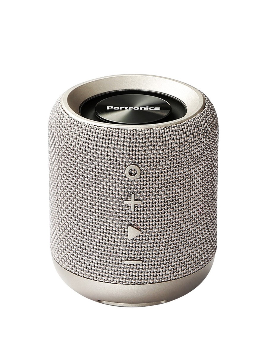 Men Portronics Speakers | Buy Portronics Grey Solid Portable Bluetooth Speaker - Accessories For Unisex