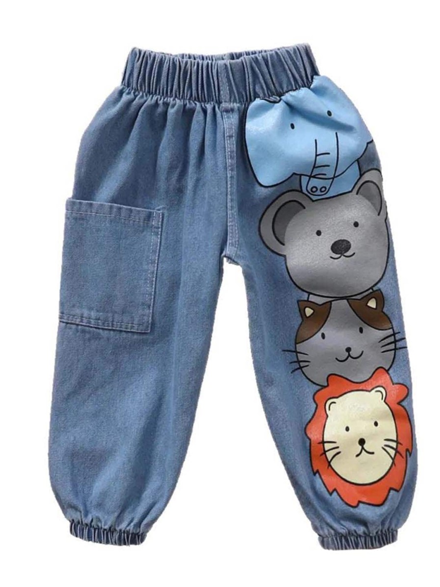 Kids Googo Gaaga Trousers | Buy Googo Gaaga Boys Smart Graphic Printed Joggers - Apparel For Boys