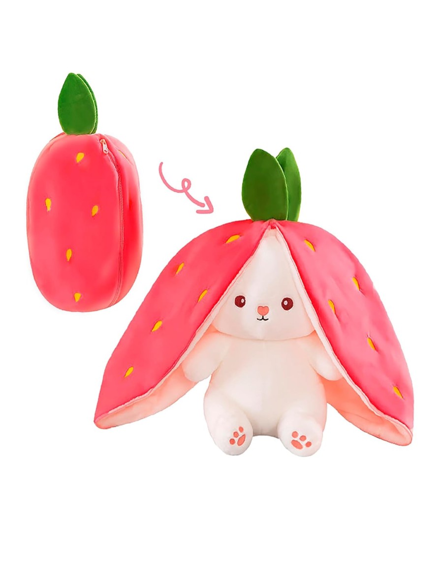 Kids DearJoy Soft Toys | Buy Dearjoy Kids Rabbit In Strawberry Soft Toy - Toys And Games For Unisex Kids