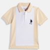 Kids U.S. Polo Assn. Kids U.S. Polo Assn. Kids | Buy U.S. Polo Assn. Kids Boys Colourblocked Polo Collar Pure Cotton T Shirt - Apparel For Boys