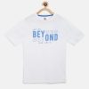 Kids HRX by Hrithik Roshan Hrx | Buy Hrx By Hrithik Roshan U 17 Boys Bright White Cotton Graphic Bio Wash Lifestyle Tshirt - Apparel For Boys