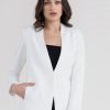 Women FableStreet Blazers & Waistcoats | Buy Fablestreet Women White Open Front Blazer - Apparel For Women