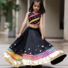 Kids BAESD Lehenga Choli | Buy Baesd Girls Embroidered Mirror Work Detailed Ready To Wear Lehenga With Choli - Apparel For Girls