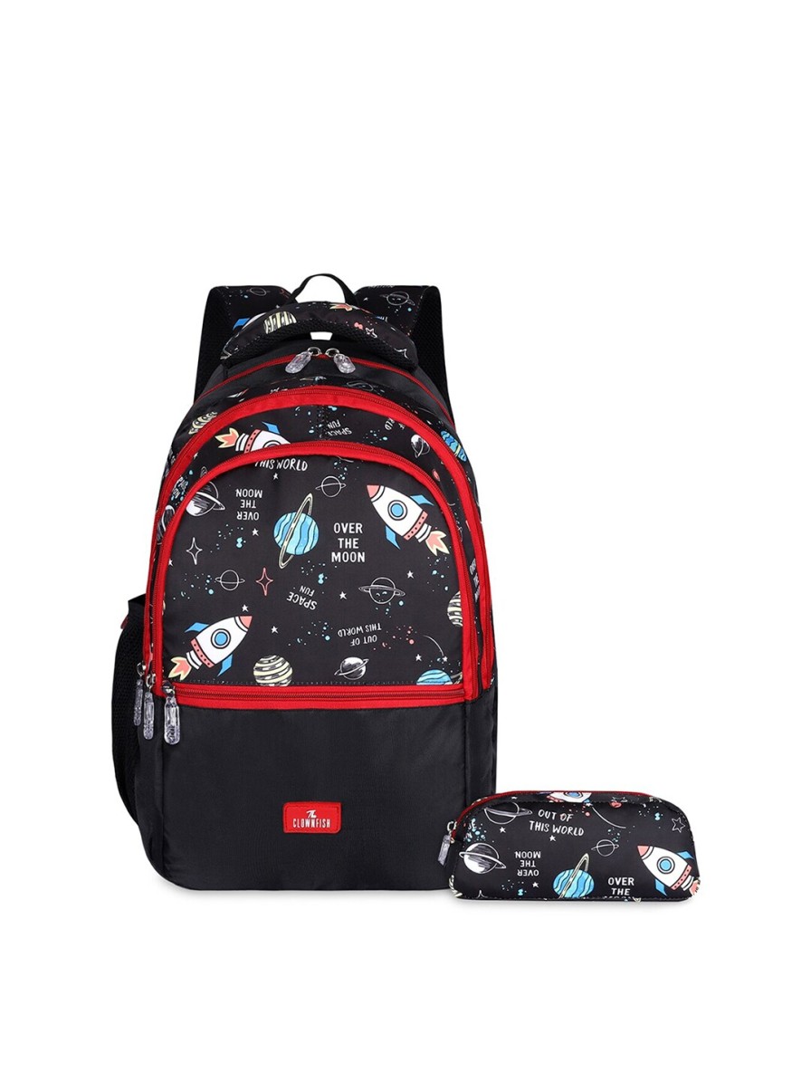 Kids THE CLOWNFISH Bags & Backpacks | Buy The Clownfish Kids Printed Medium Backpack With Zip Pouch - Accessories For Unisex Kids