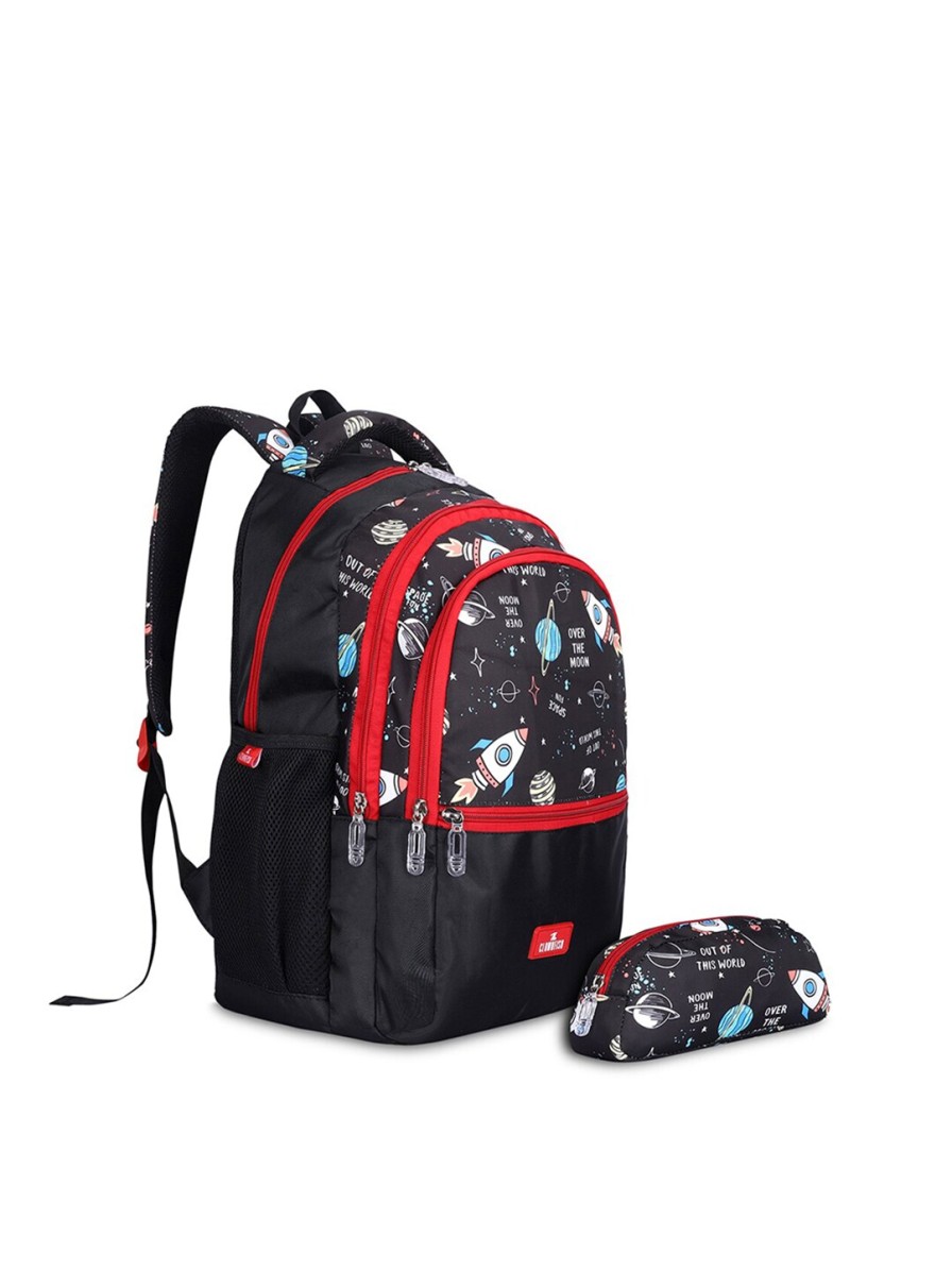 Kids THE CLOWNFISH Bags & Backpacks | Buy The Clownfish Kids Printed Medium Backpack With Zip Pouch - Accessories For Unisex Kids