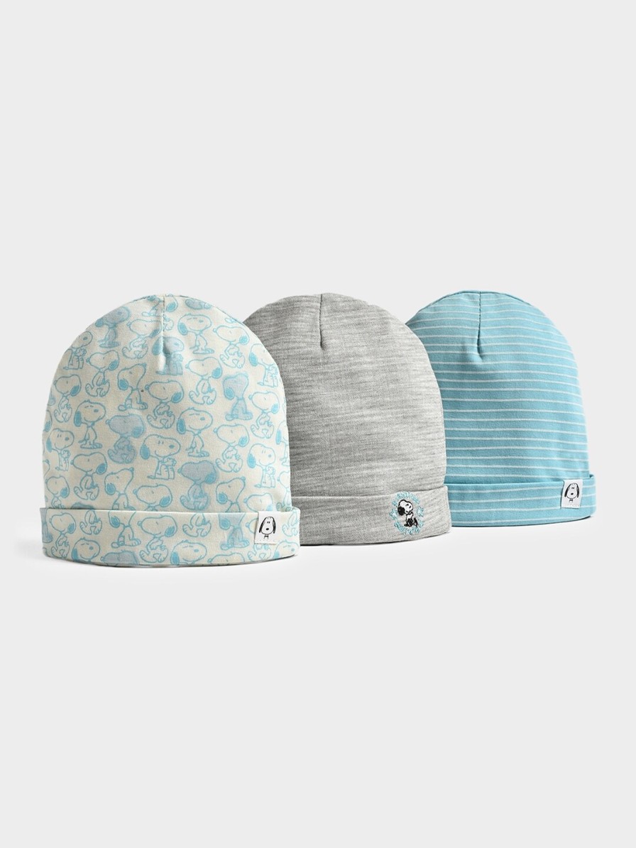 Kids MiArcus Caps & Hats | Buy Miarcus Kids Set Of 3 Printed Cotton Beanie Caps - Accessories For Unisex Kids