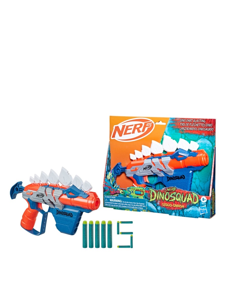 Kids NERF Activity Toys | Buy Nerf Dinosquad Stego Smash Dart Blaster Set For 8+ Years - Toys And Games For Unisex Kids