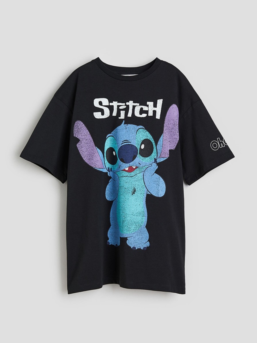 Kids H&M Tshirts | Buy H&M Girls Cotton Oversized Printed T Shirt - Apparel For Girls