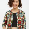 Women StyleStone Shrugs | Buy Stylestone Women Multi Cream Printed Moss Floral Open Shrug - Apparel For Women