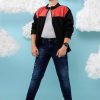 Kids Instafab Jacket, Sweater & Sweatshirts | Buy Instafab Boys Colourblocked Windcheater Bomber Jacket - Apparel For Boys