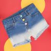 Kids Pantaloons Junior Skirts & Shorts | Buy Pantaloons Junior Girls Washed Mid Rise Denim Shorts - Apparel For Girls