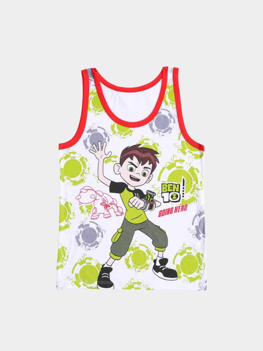 Kids Bodycare Kids Innerwear & Thermals | Buy Bodycare Kids Boys Pack Of 3 Assorted Ben 10 Printed Innerwear Vests Kia9303 Pk001 - Apparel For Boys