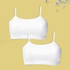 Kids DChica Innerwear & Thermals | Buy Girls Pack Of 2 Double Layer Premium Cotton Non Wired Non Padded Beginners Bra Dcbrju6863/Xxxs - Apparel For Girls