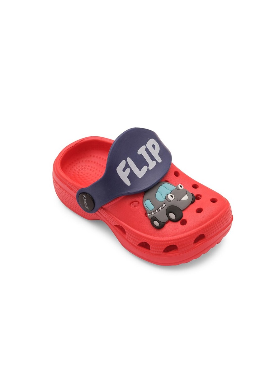 Kids Flipside Sandals | Buy Flipside Unisex Kids Red & Navy Blue Clogs - Footwear For Unisex Kids