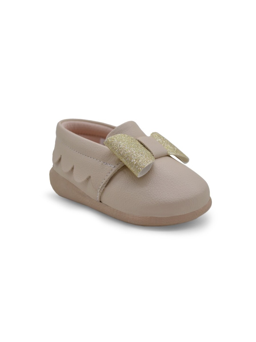 Kids KazarMax Flats | Buy Kazarmax Girls Textured Ballerinas With Bows - Footwear For Girls