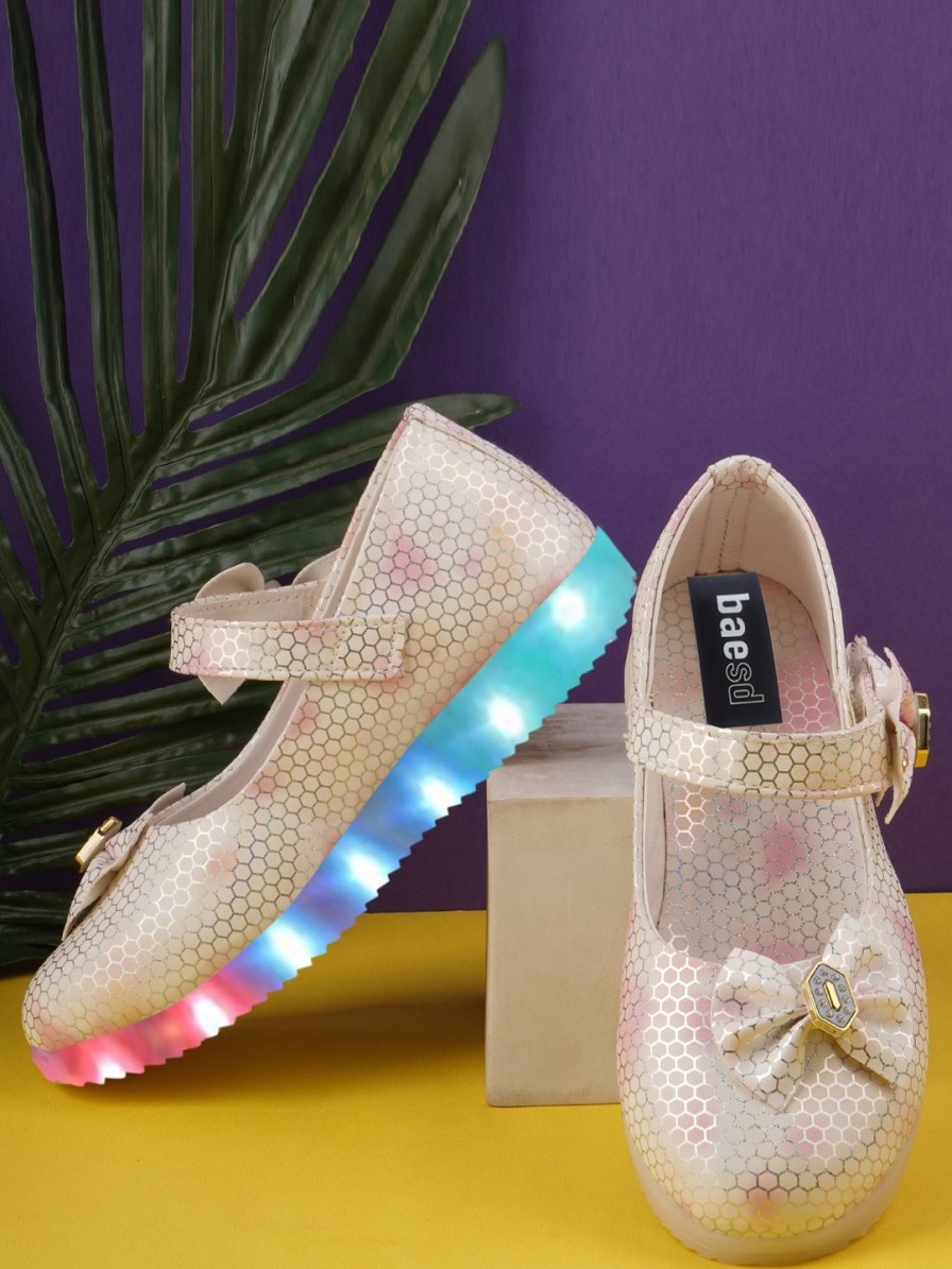 Kids BAESD Flats | Buy Baesd Girls Round Toe Ballerinas With Bows - Footwear For Girls