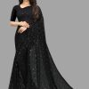 Women B Bella Creation Sarees | Buy B Bella Creation Embellished Sequinned Detailed Pure Georgette Saree - Apparel For Women