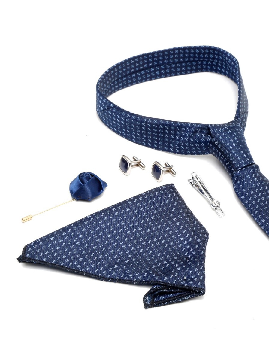 Men MUTAQINOTI Ties, Cufflinks & Pocket Squares | Buy Mutaqinoti Men Silk Necktie Accessory Gift Set - Accessories For Men