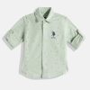 Kids U.S. Polo Assn. Kids Shirts | Buy U.S. Polo Assn. Kids Boys Micro Ditsy Opaque Print Pure Cotton Casual Shirt - Apparel For Boys