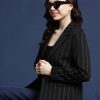 Women Mast & Harbour Blazers & Waistcoats | Buy Mast & Harbour Striped Single Breasted Blazer - Apparel For Women