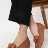 Women Marc Loire Heels | Buy Marc Loire Tan Pu Party Wedge Pumps With Bows - Footwear For Women