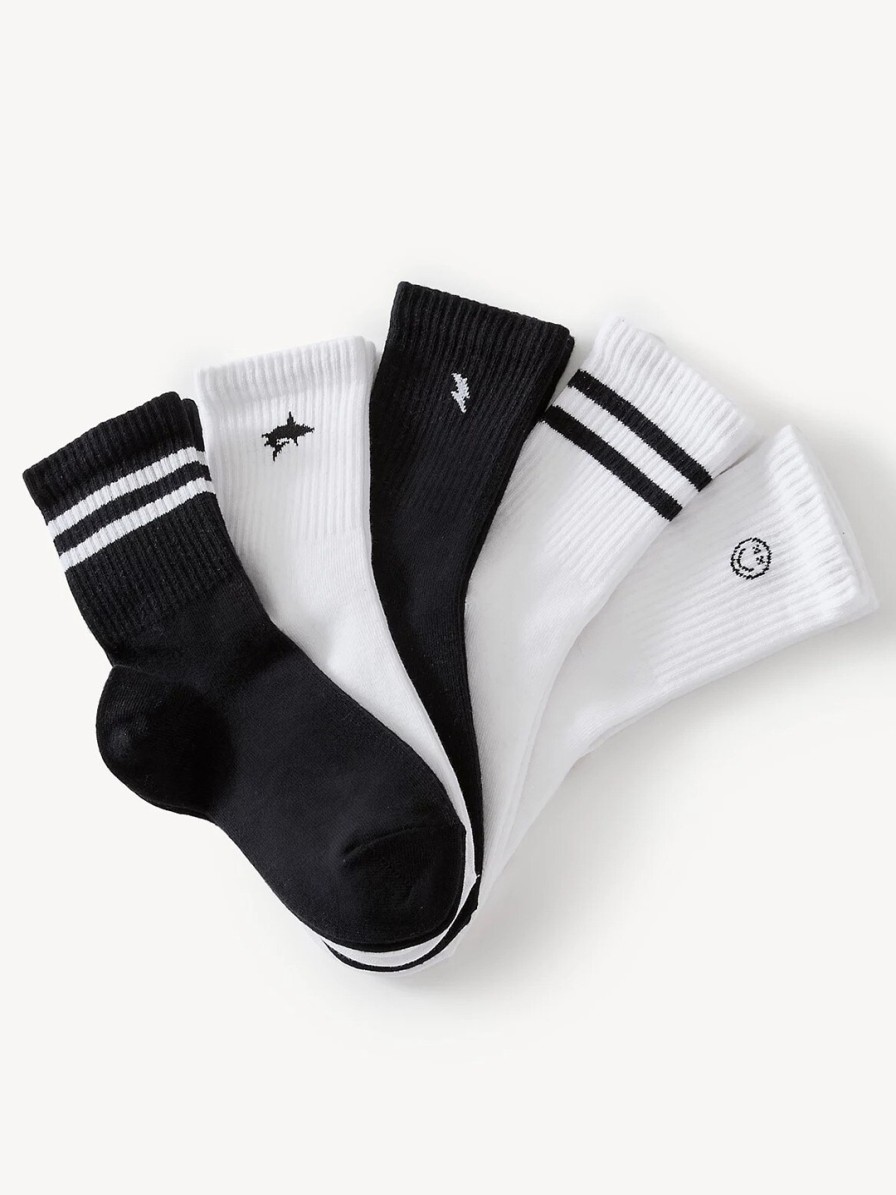 Kids Marks & Spencer Socks | Buy Marks & Spencer Boys Pack Of 5 Patterned Calf Length Socks - Accessories For Boys