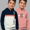 Kids HELLCAT Jacket, Sweater & Sweatshirts | Buy Hellcat Boys Set Of 2 Blue & Pink Colourblocked Hooded Cotton Sweatshirt - Apparel For Boys