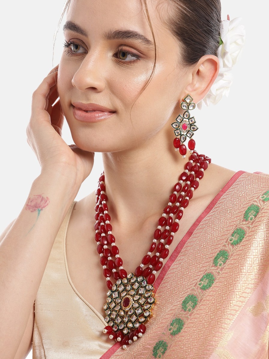 Women Anouk Fashion Jewellery | Buy Anouk Gold Plated Kundan Jewellery Set - Accessories For Women