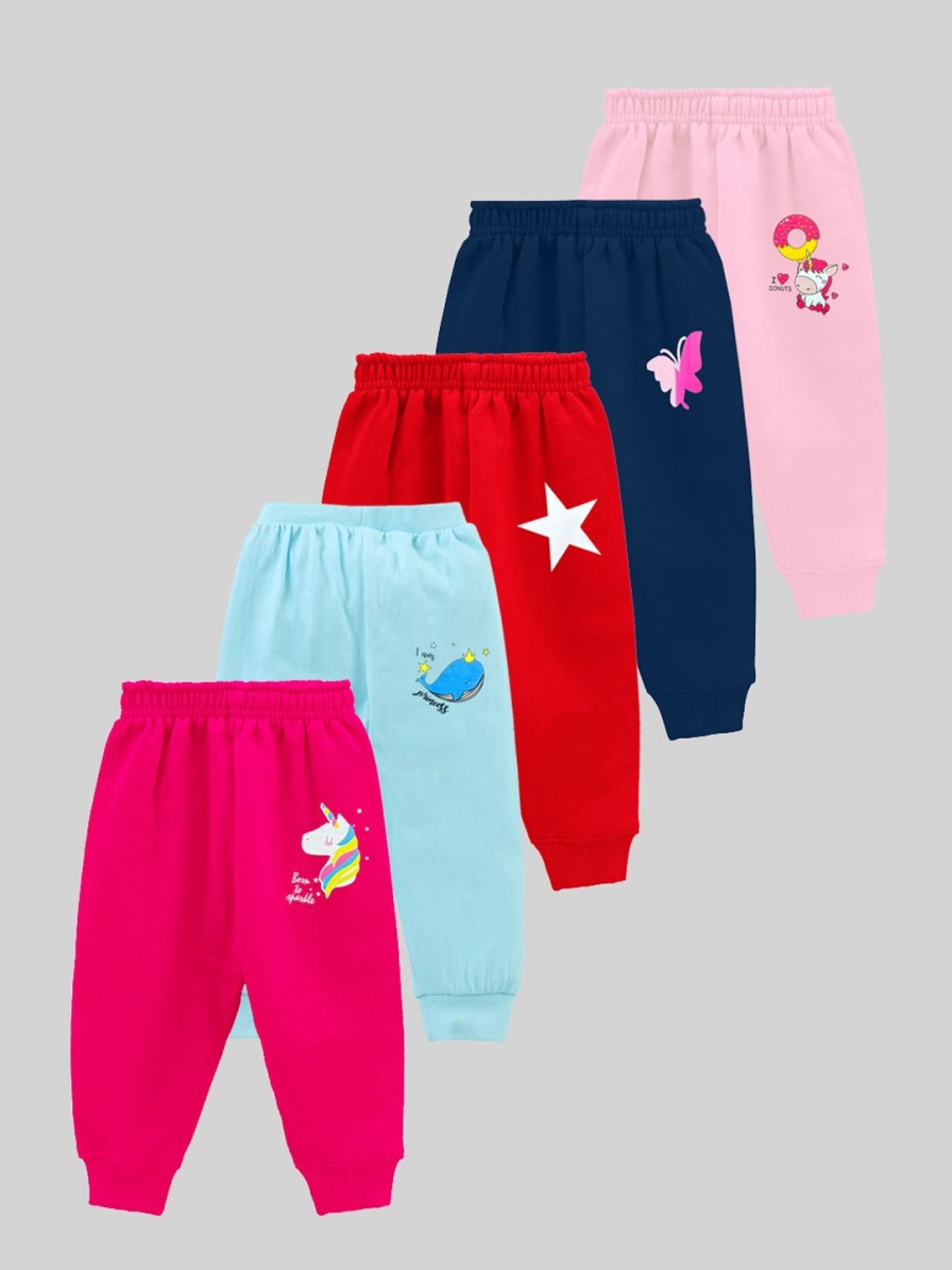 Kids KUCHIPOO Nightwear & Loungewear | Buy Kuchipoo Girls Pack Of 5 Graphic Printed Lounge Pants - Apparel For Girls