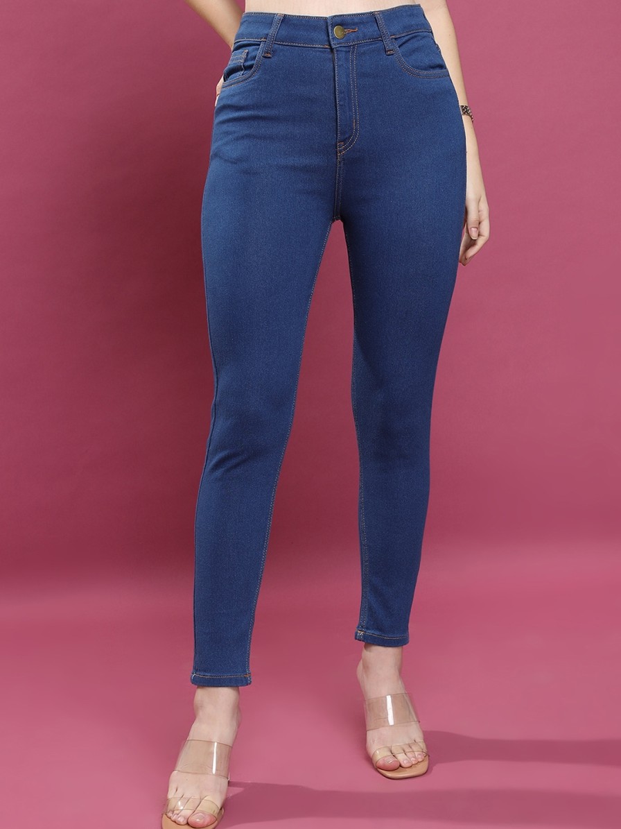 Women KETCH Jeans | Buy Ketch Women Skinny Fit Clean Look Stretchable Jeans - Apparel For Women