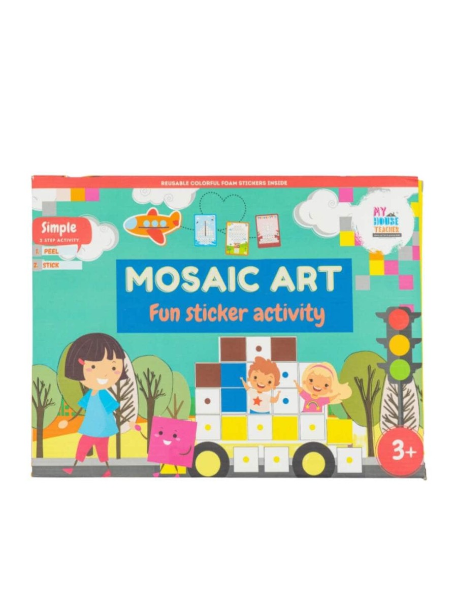 Kids My House Teacher Learning & Development | Buy My House Teacher Mosaic Art Foam Sticker Activity Kit - Toys And Games For Unisex Kids