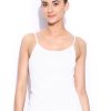 Women Enamor Camisoles & Thermals | Buy Enamor Women White Slim Fit Camisole - Apparel For Women