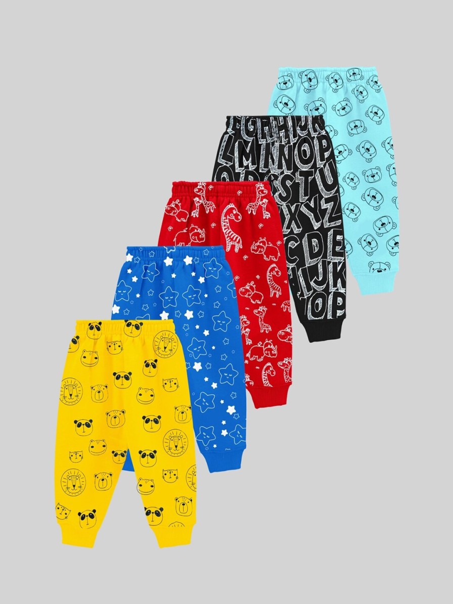 Kids KUCHIPOO Value Packs | Buy Kuchipoo Kids Pack Of 5 Printed Joggers - Apparel For Unisex Kids