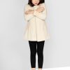 Kids Naughty Ninos Jacket, Sweater & Sweatshirts | Buy Naughty Ninos Girls Beige Solid Pea Coat - Apparel For Girls