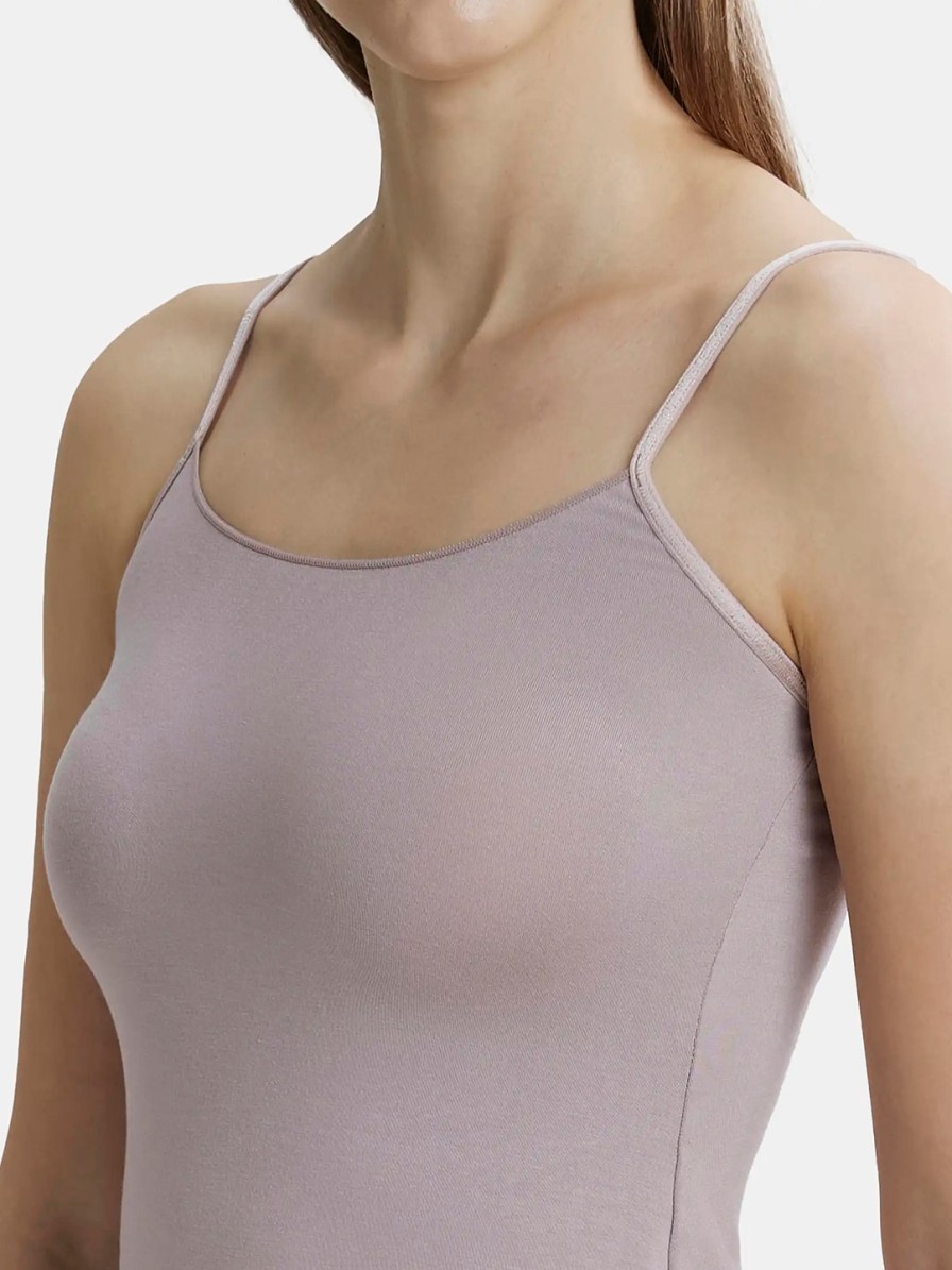 Women JocBest Camisoles & Thermals | Buy Jockey Woman'S Mauve Solid Camisoles - Apparel For Women